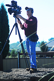 Me filming on location